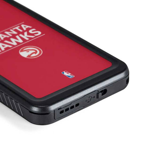 NBA Atlanta Hawks Standard - Red Galaxy S24 Plus Waterproof Case